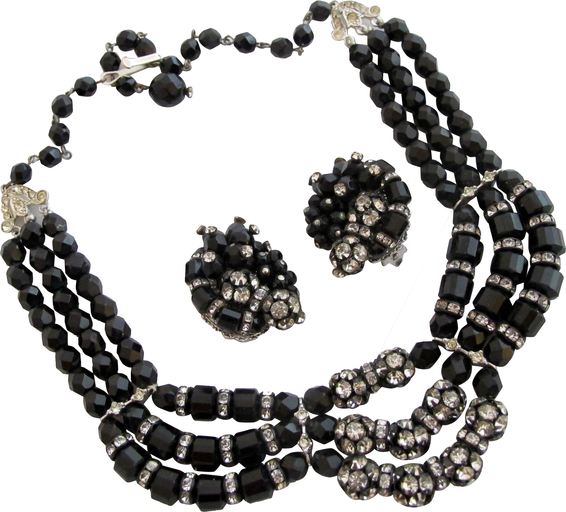 Banner Transparent Stock Vintage Black Glass And - Bead (1799x1799), Png Download