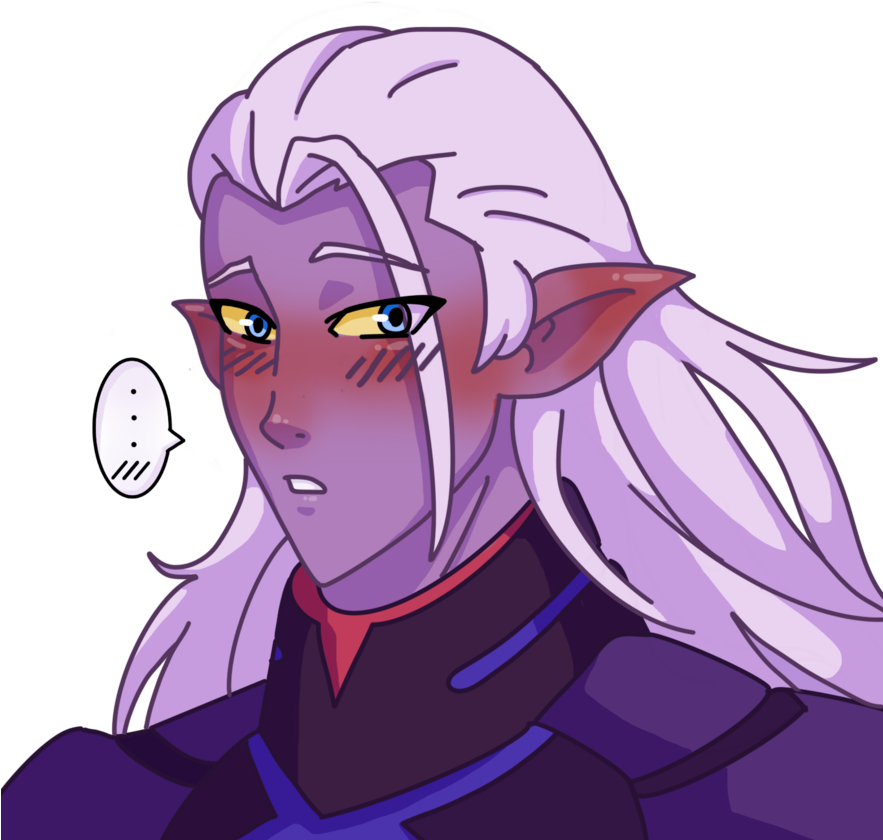 Download Blush Drawing Blushing - Voltron Blushing (882x906), Png Download