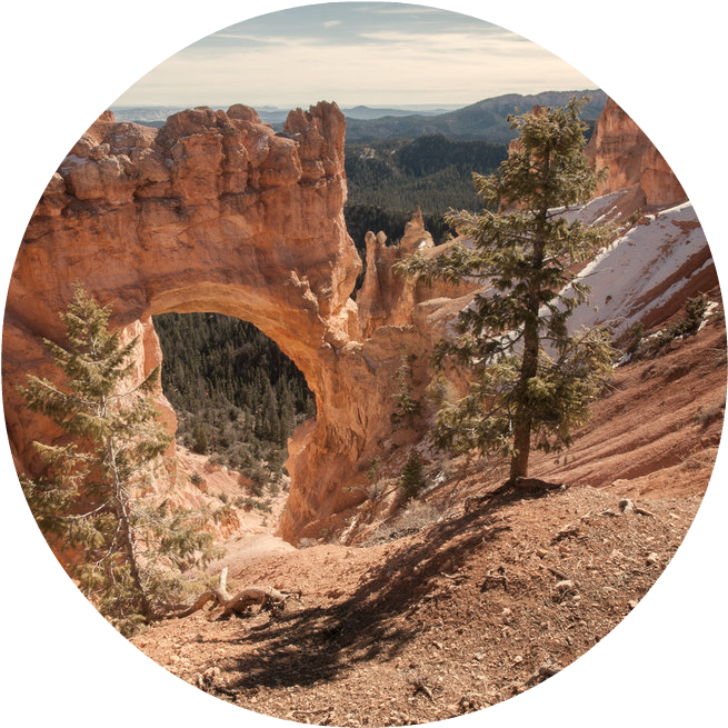Nature Arch Canyon Dirt - Bryce Canyon, Natural Bridge (960x700), Png Download