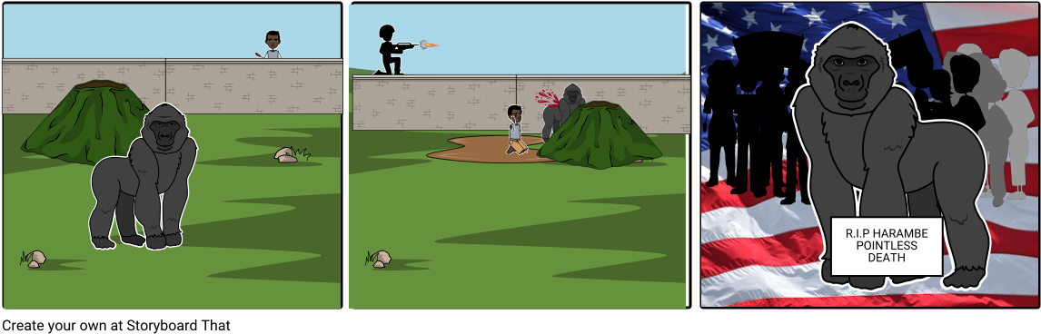 Harambe Death - Leisure (1164x385), Png Download