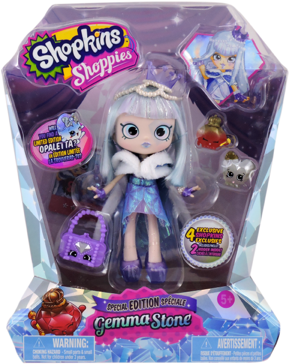 Id56349 Gemma Stone Web - Shopkins Shoppies Dolls - Polli Polish Doll (600x755), Png Download