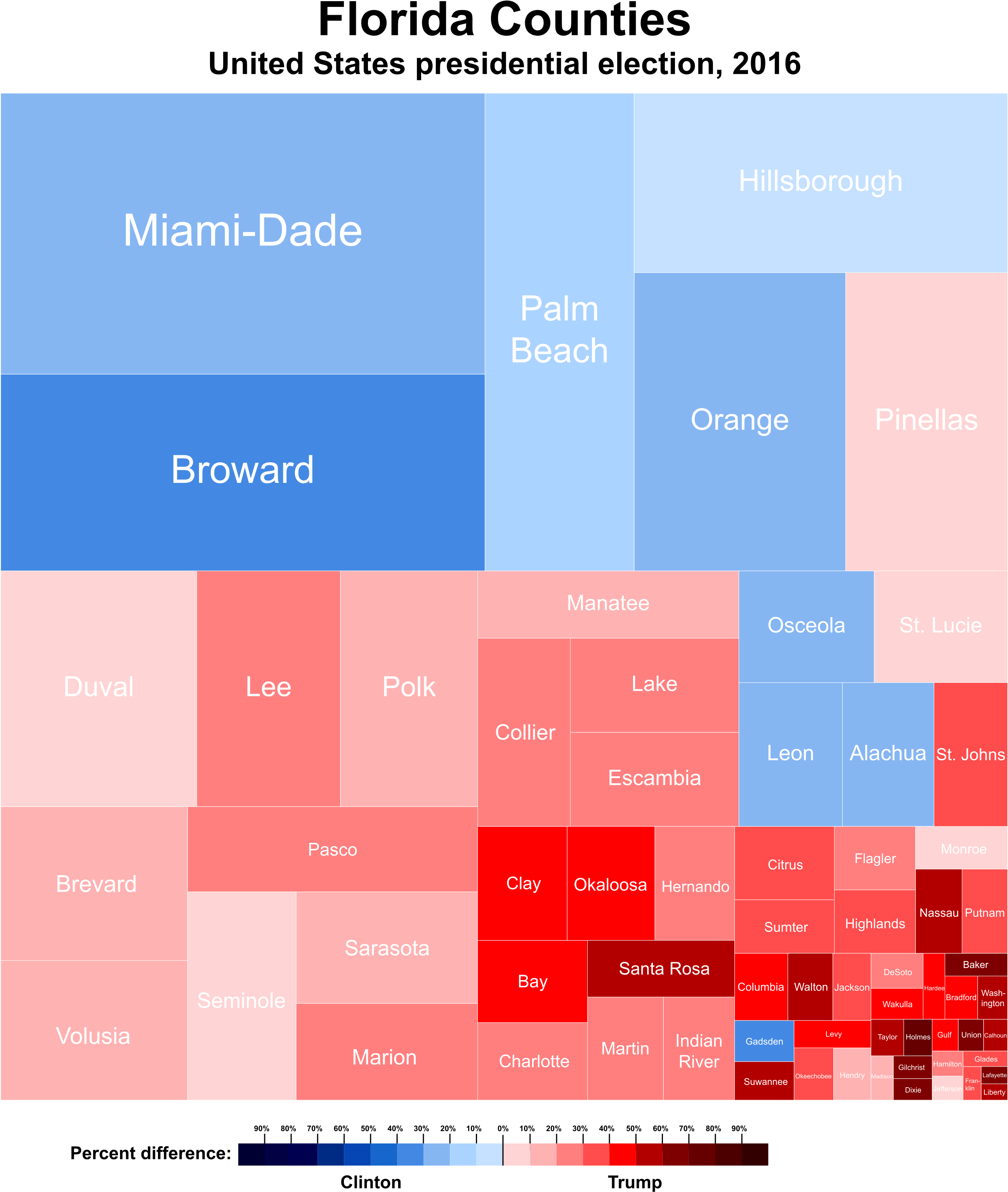 United States Presidential Election In Florida, - United States Presidential Election, 2016 (2904x3201), Png Download