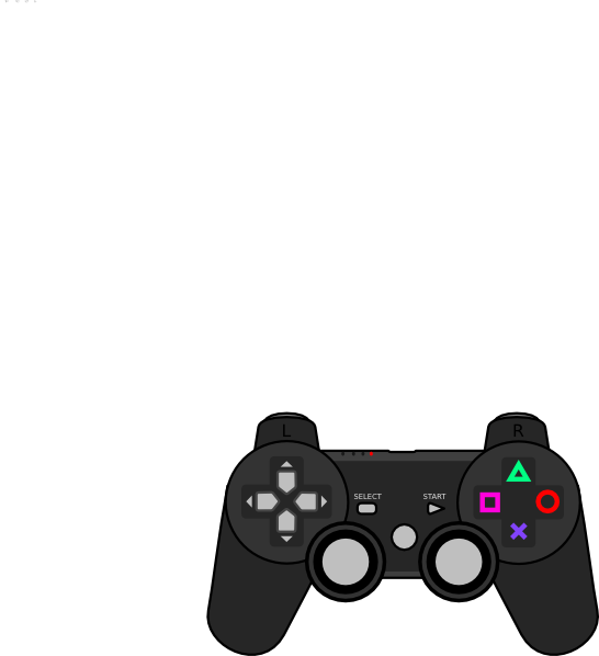 Graphic Library Controller Clip Art At Clker Com Vector - Small Video Game Controller (546x598), Png Download