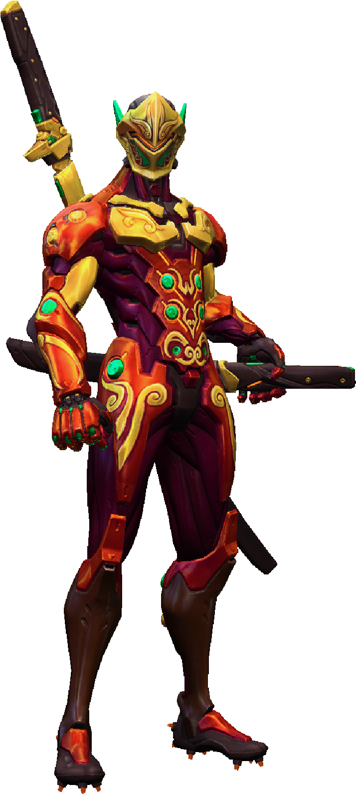Genji Lunar Skin 1 - Genji Lunar Heroes Of The Storm (2100x2100), Png Download