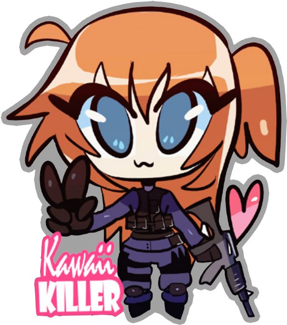 Few High Detail Sticker Pngs For You Csgo Fans - Kawaii Killer Ct (636x717), Png Download