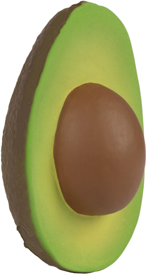 Arnold The Avocado - Avocado Side View (700x800), Png Download
