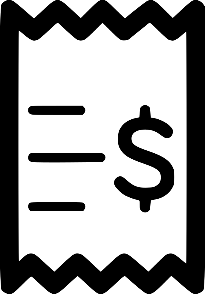 Receipt Dollar Sign Comments - Icon (686x980), Png Download