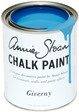 Giverny Chalk Paint® - Annie Sloan Aubusson Blue Chalk Paint? Quart (672x1024), Png Download