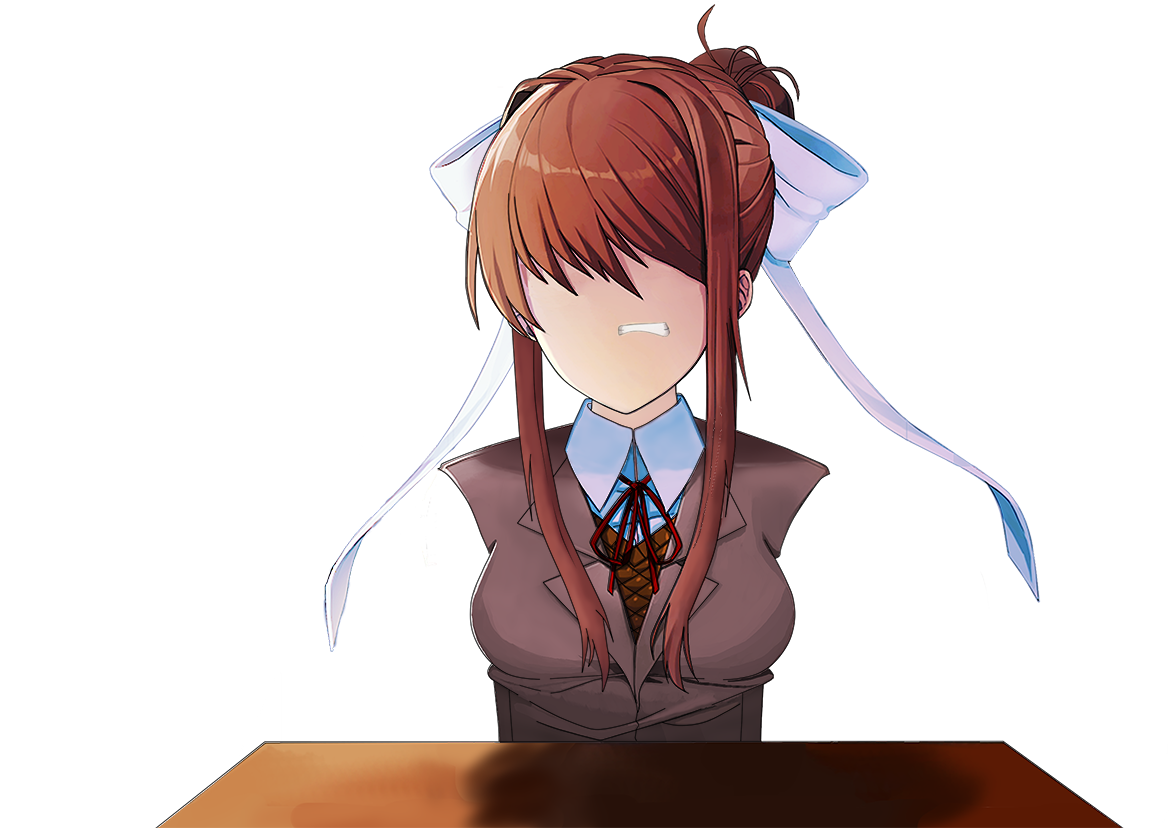 Monika First Attempt Full Placement Failure - Cartoon (1280x850), Png Download