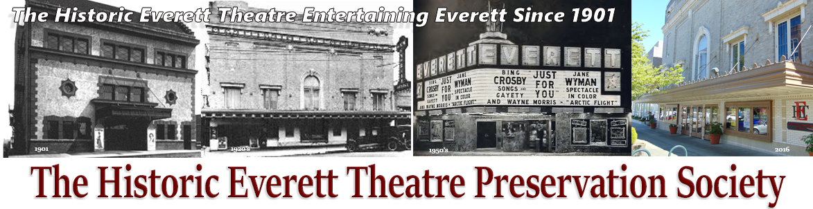 Historic Everett Theatre (1173x302), Png Download