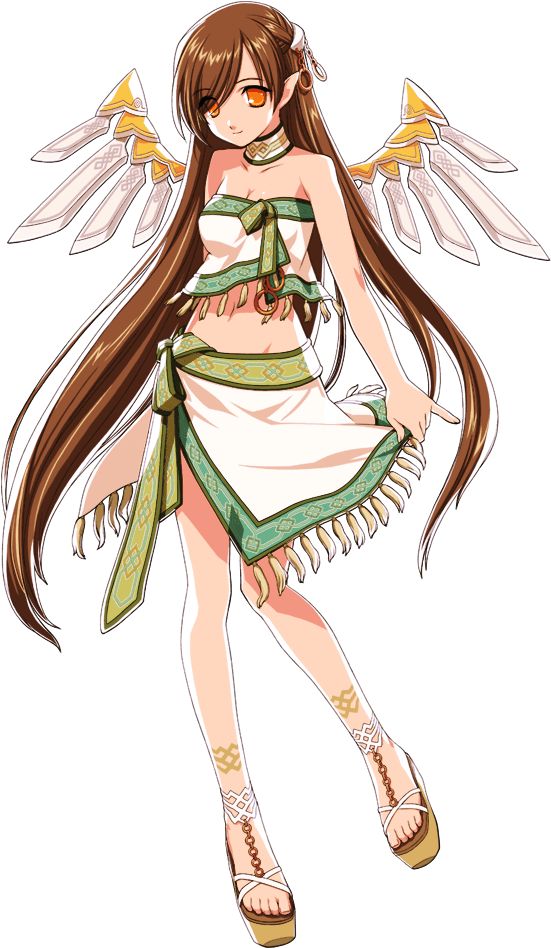 Mabinogi Female Blunt Spirit Weapon (583x1000), Png Download
