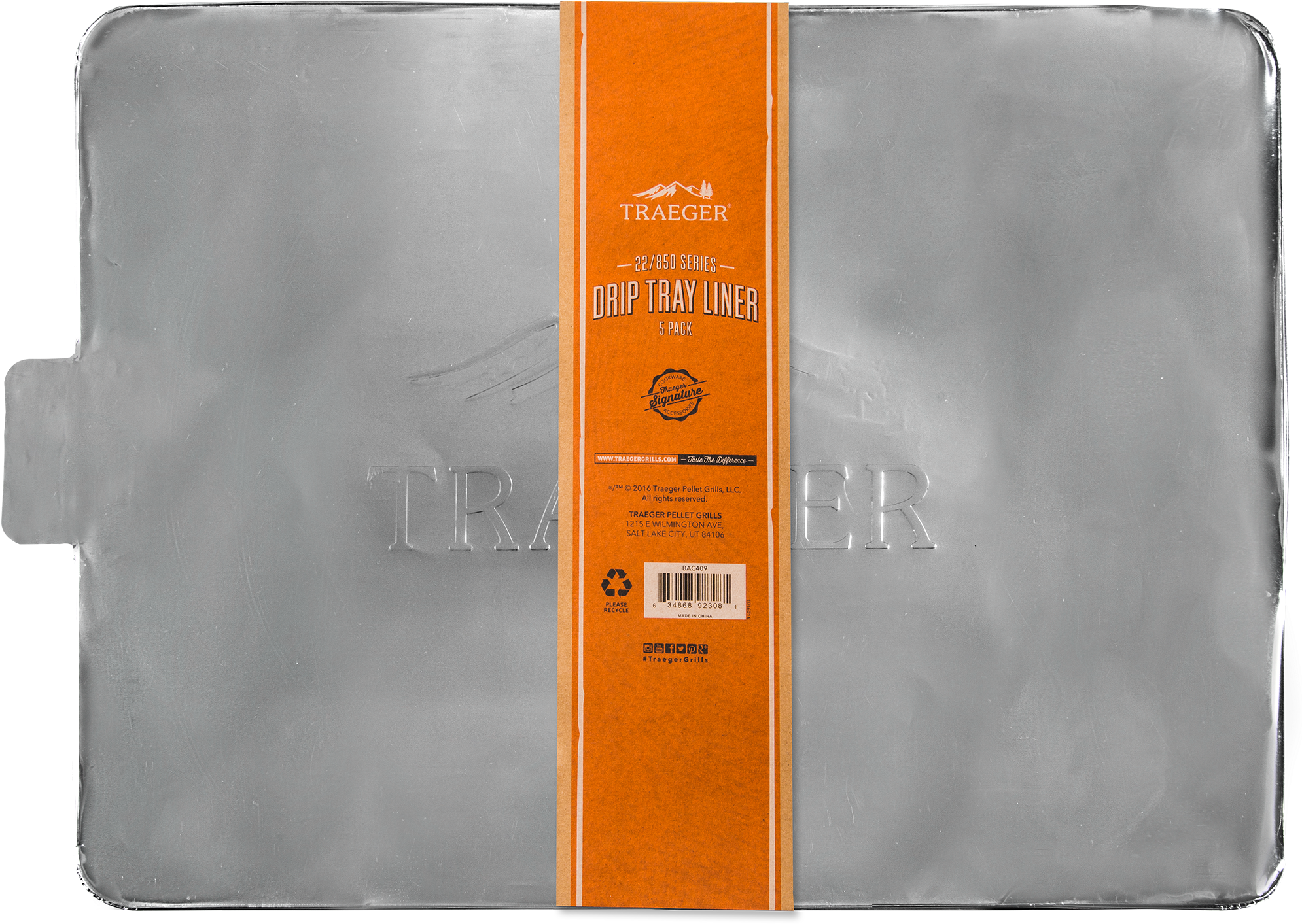 Drip Tray Liner - Traeger Grills Bac409 Traeger 22/850 Series Drip Tray (2000x2000), Png Download