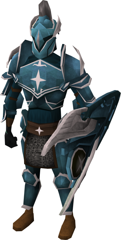 Saradomin Armour Set Lg Equipped V=1410990439 - Zamorak Armor (407x802), Png Download