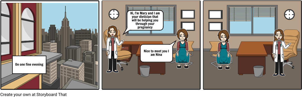 The Dietitian And The Pregnant Woman - Cartoon (1164x385), Png Download
