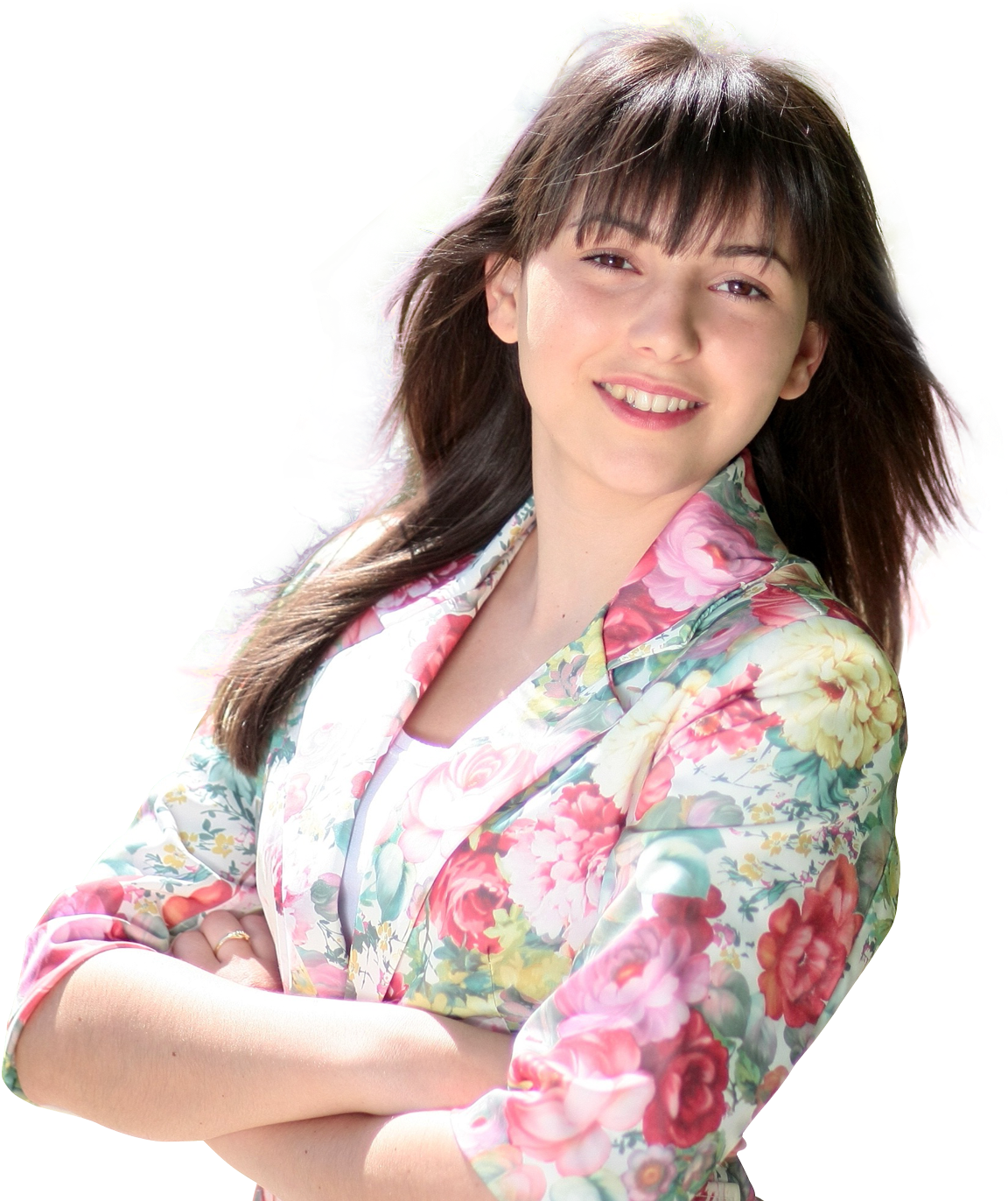 Beautiful Young Woman Smiling (1300x1434), Png Download