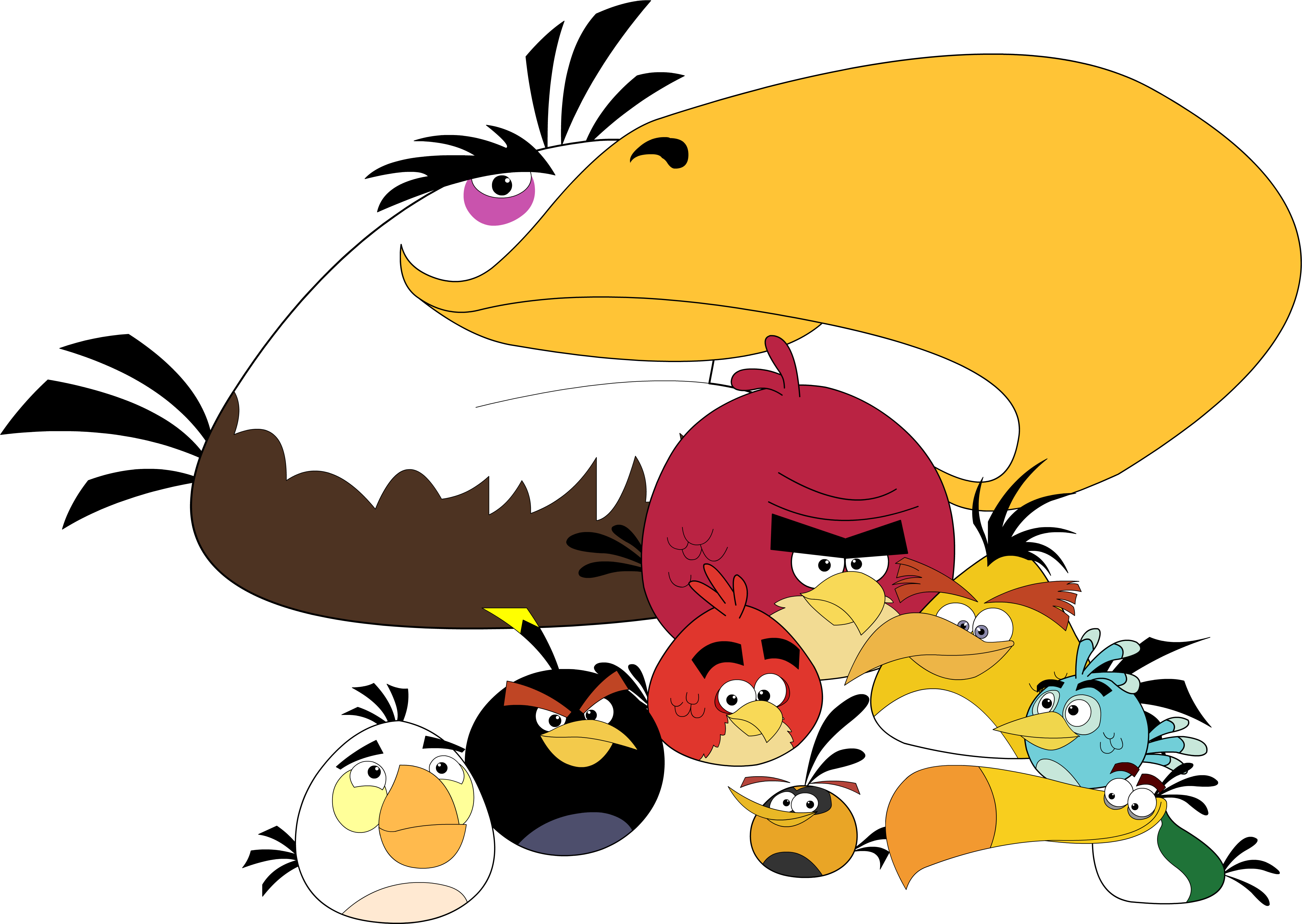 Angry Birds - Mighty Eagle From Angry Birds (5360x3846), Png Download