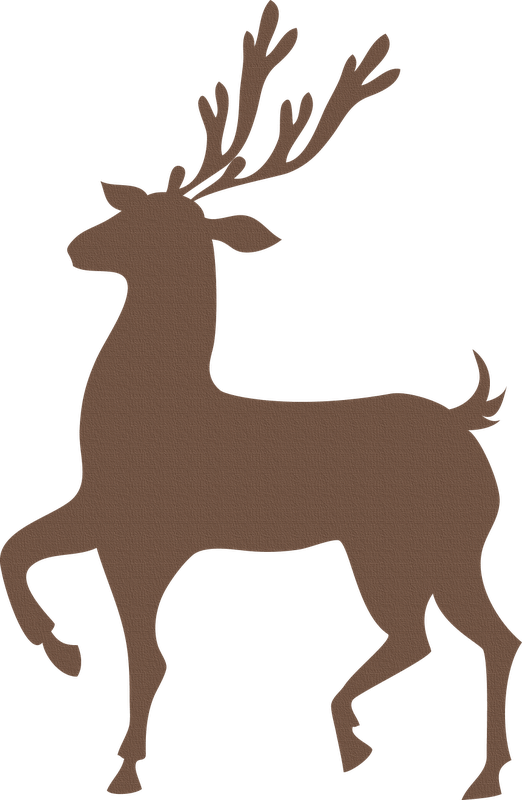 By Pocho Siluetas Pinterest Christmas Winter Snow - Red Reindeer Shower Curtain (522x800), Png Download