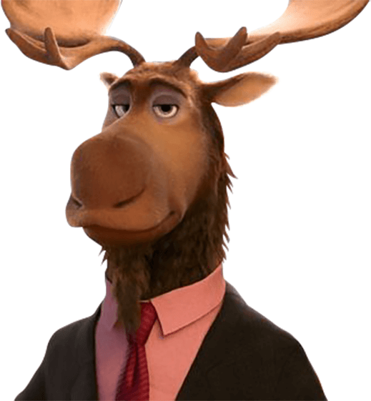 Stop At Halibuts Café For A Bite To Eat Then Dance - Zootopia Peter Moosebridge (519x561), Png Download