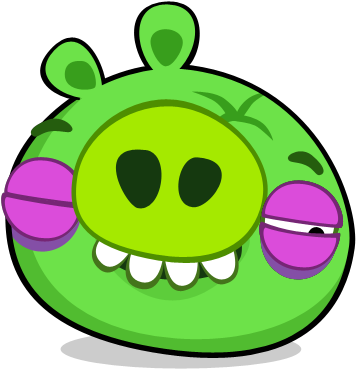 Birds At Getdrawings Com Free For Personal - Angry Birds Beat Up Pig (357x369), Png Download