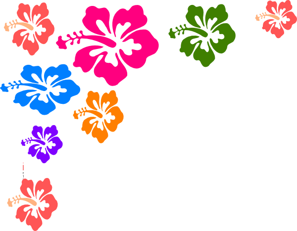 Image Free Free Clipart Of Hawaii - Flower Color Vector Png (600x467), Png Download