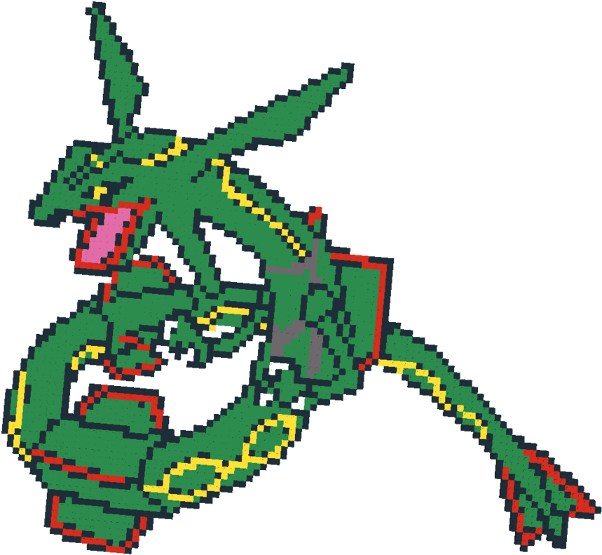 Sadboys - Rayquaza 8 Bit Png (1000x800), Png Download