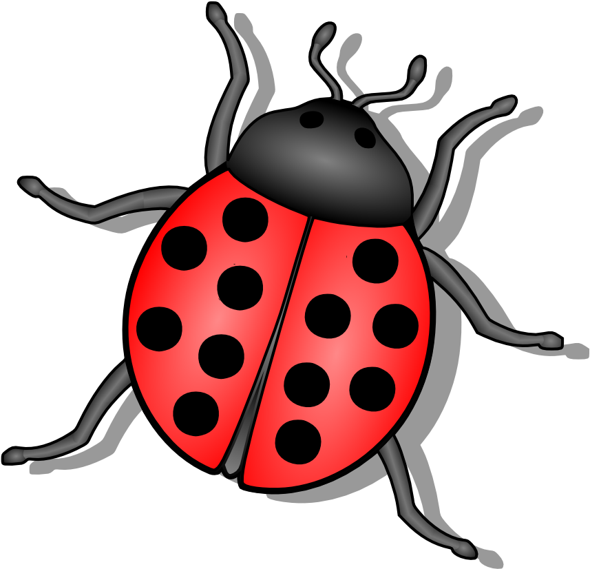 Lady Bug Svg Clip Arts 600 X 579 Px (600x579), Png Download