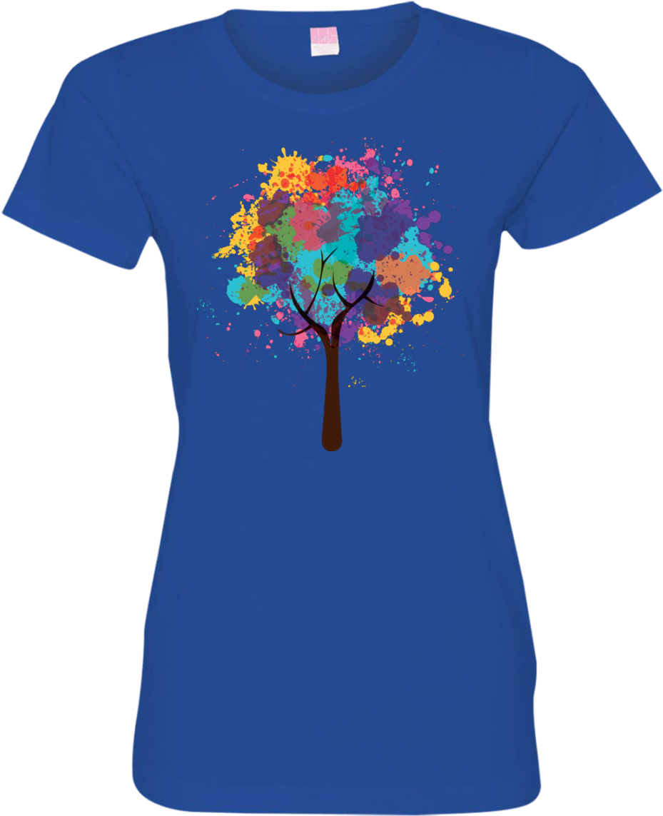 Watercolor Tree Ladies T Shirt - Wonder Woman With Dachshund (1155x1155), Png Download