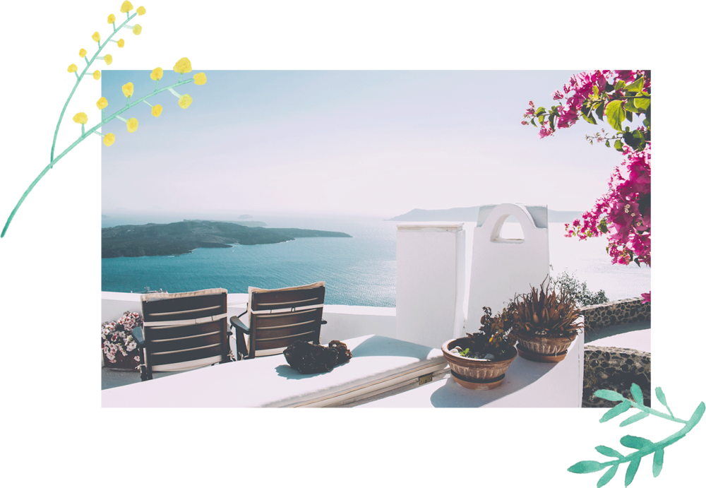 Best Life Greece Watercolor 3 (1000x691), Png Download