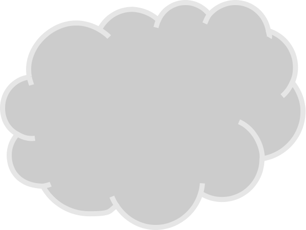 Cloud Gray Clipart Png - Clip Art (600x451), Png Download
