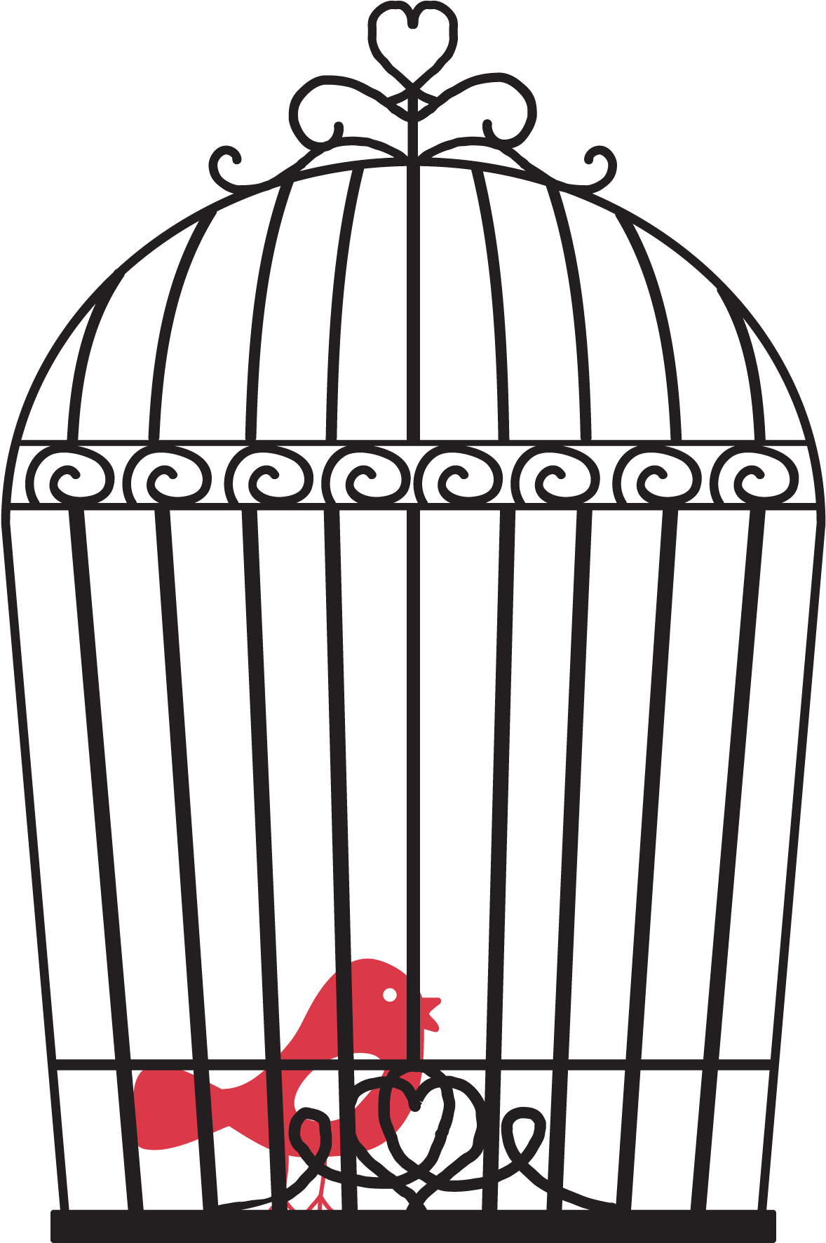Bird In Cage Png Svg Freeuse Library - Bird Cage Clipart Png (1875x1875), Png Download