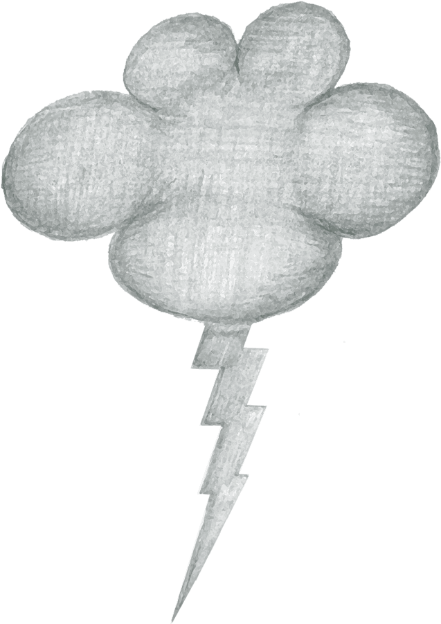 Lightning Cloud - Portable Network Graphics (650x908), Png Download