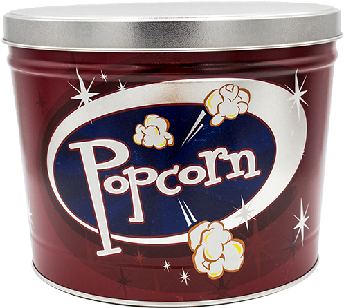 2g Retro V=1511973884 - Retro Popcorn - 2.5 Oz Tin (500x500), Png Download