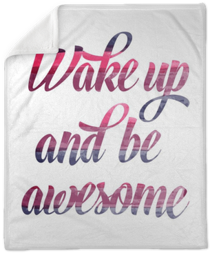 Watercolor Motivational Quote - Cafepress Wake Up And Be Awesome Iphone 7 Plus Tough (400x400), Png Download