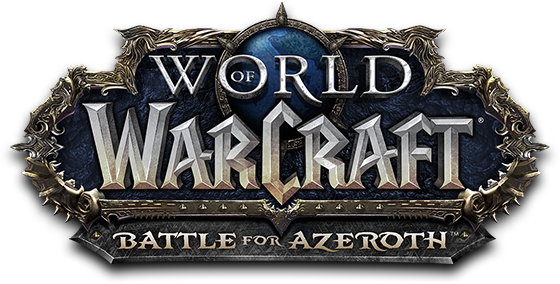 World Of Warcraft Battle For Azeroth Logo (560x284), Png Download