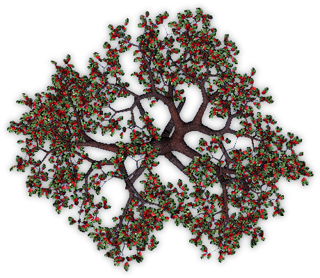 Appletree2 Blu - Craft (479x484), Png Download