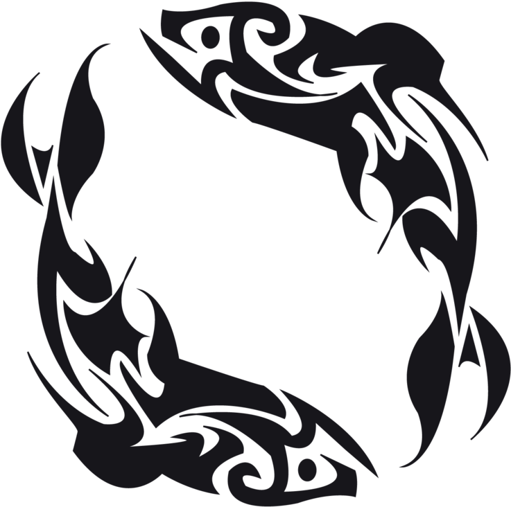 Tribal Tattoos Designs Of Fish - Tribal Fish Tattoo Design (900x795), Png Download