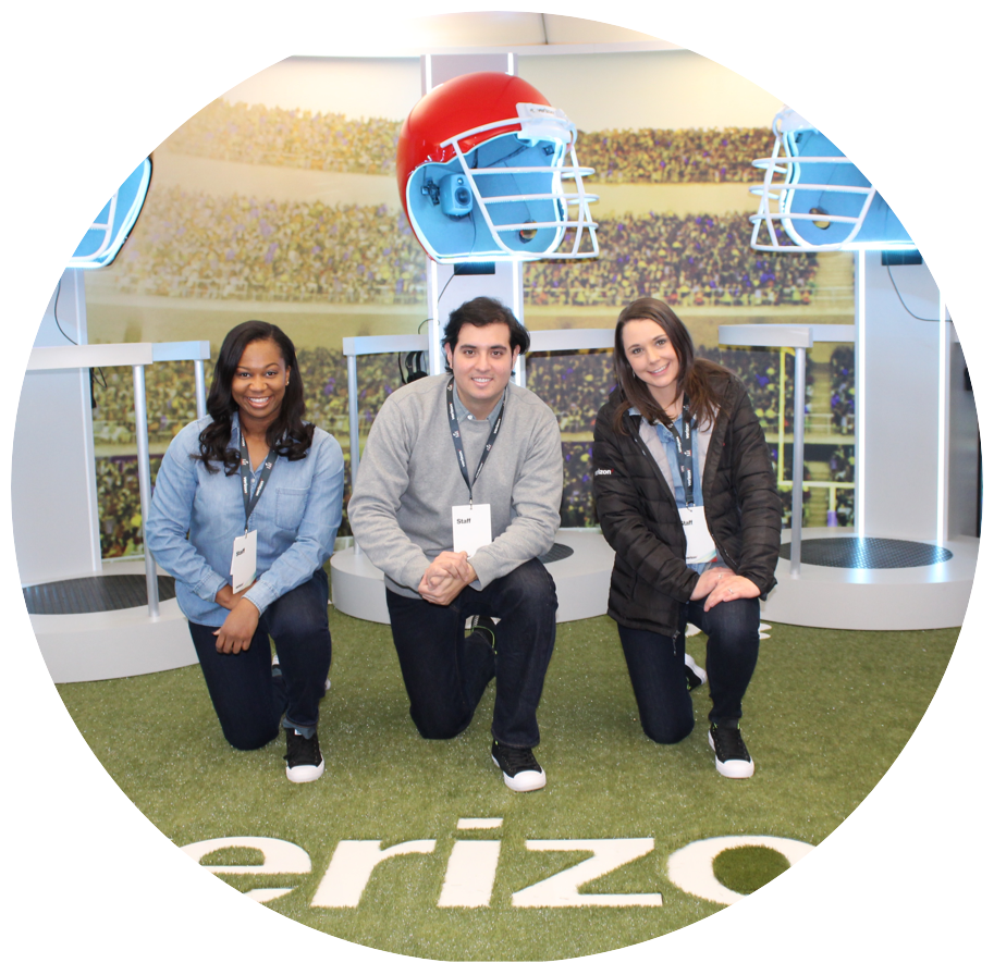 Our Team Was In The Middle Of Super Bowl Live Presented - Nyse:vz (913x896), Png Download