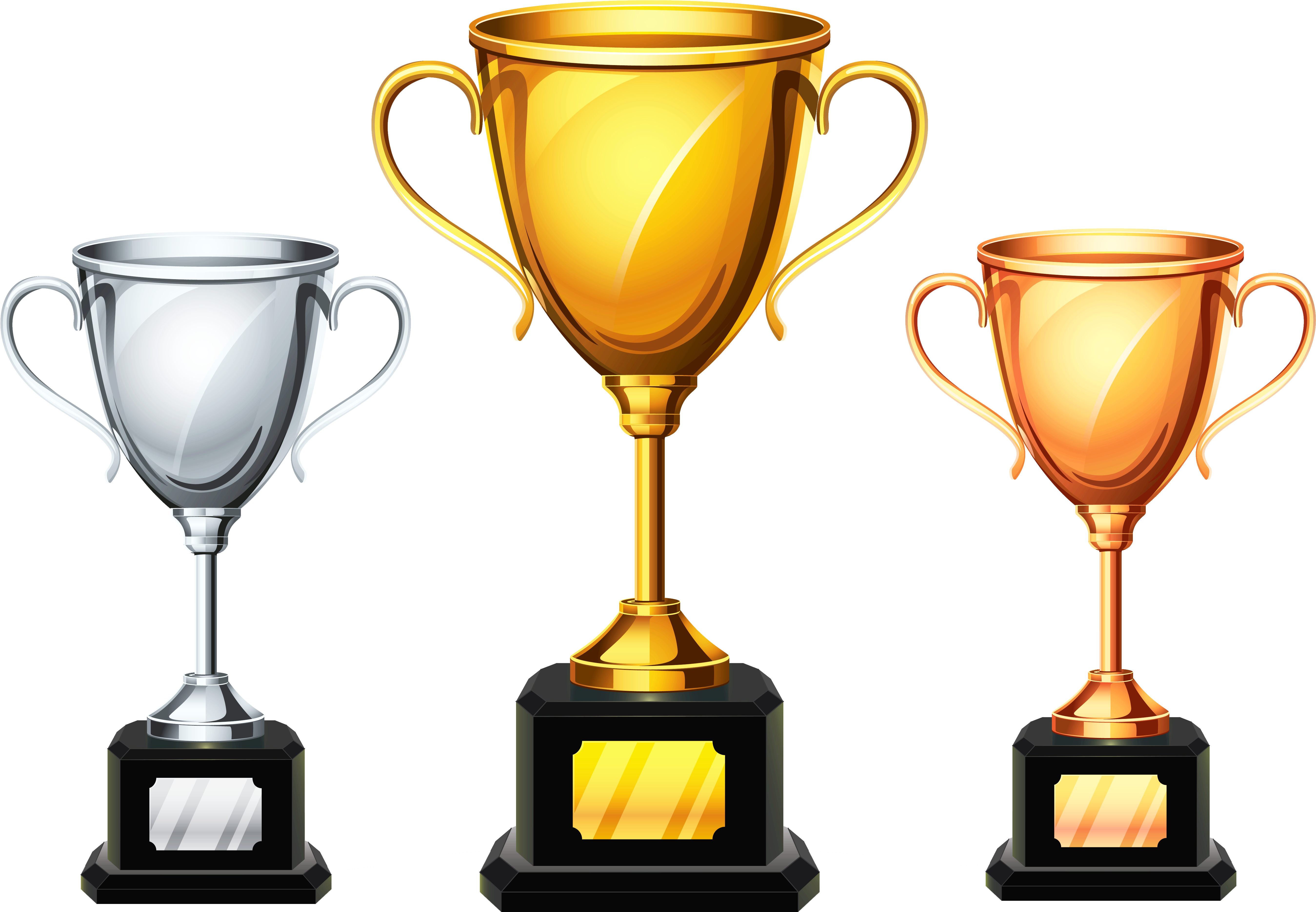Collection Of Trophy Clipart Images High Quality, Free - Medals And Trophies Clip Art (5528x3938), Png Download