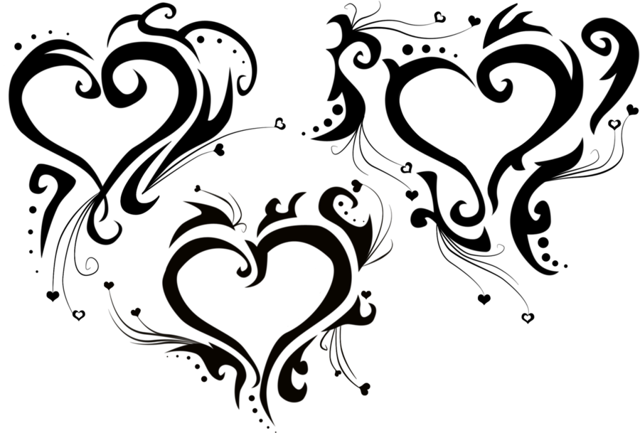Heart - Heart Tattoo Png (900x609), Png Download