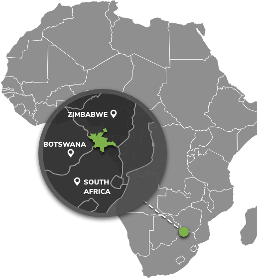 Greater Mapungubwe Area Map - Africa Map (516x559), Png Download