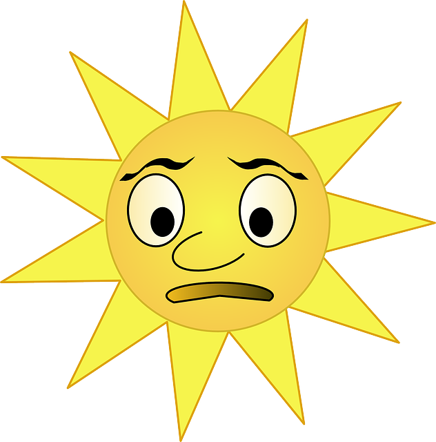 Eyes, Sun, Cartoon, Half, Free, Sad, Rays, Grumpy - National Flag (632x640), Png Download
