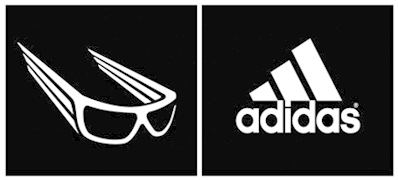 Pin Logo, Logo Samples, Company Logo, Eyewear, Logos, - Adidas Logo White Vector (400x300), Png Download