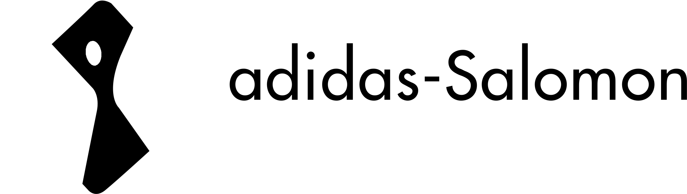 Adidas Salomon Logo Black And White - Tomahawk (2400x2400), Png Download