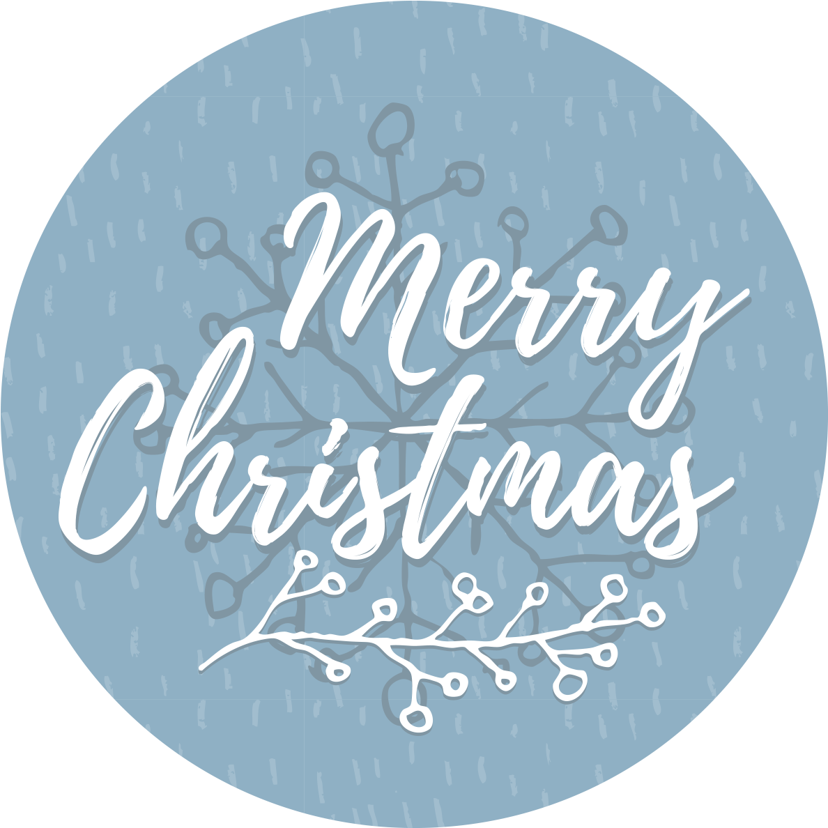 0 Replies 0 Retweets 0 Likes - Runder Hellblauer Frohe Weihnacht-aufkleber Runder (1200x1200), Png Download