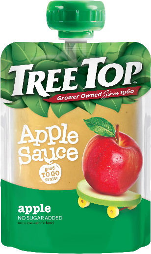 Tree Top Worked With Sonoco To Launch Its Applesauce - Tree Top Apple Sauce, Cinnamon - 12 Count, 3.2 Oz Pouches (900x550), Png Download