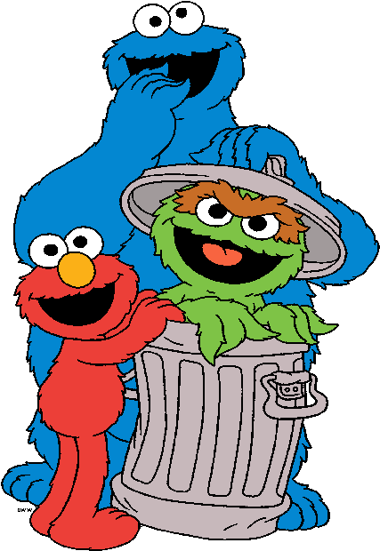 Sesame Street Clipart - Sesame Street Characters Clipart (433x622), Png Download