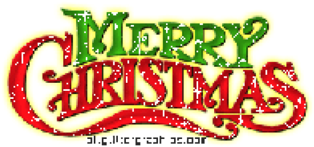 Merry Christmas Text Clipart Snow Png - Superclings Christmas Window Clings Decals (640x480), Png Download