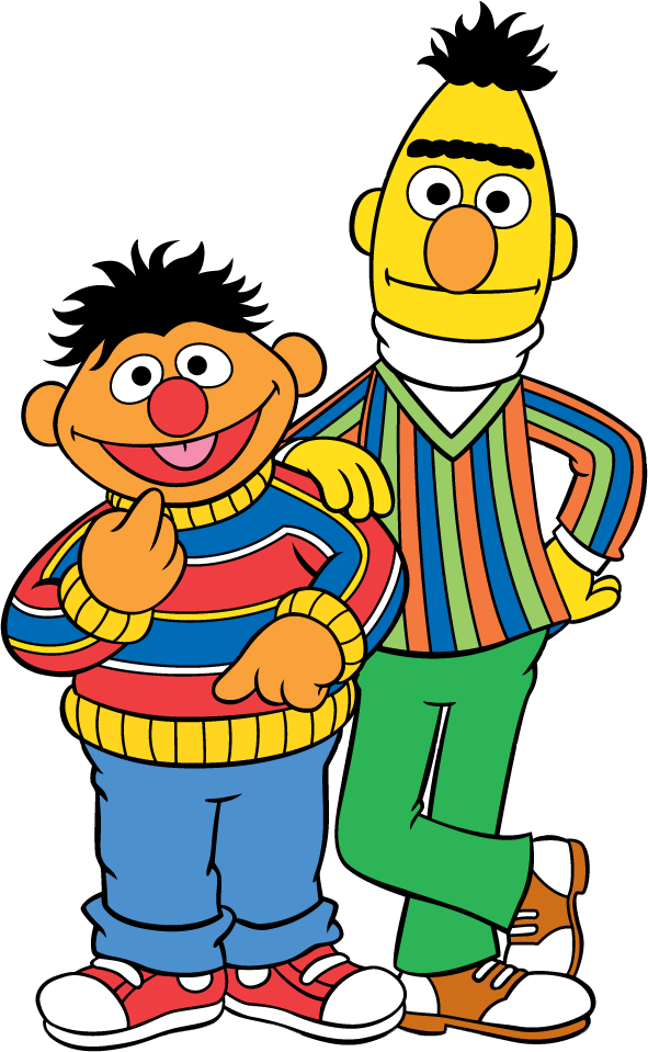 View Thousands Amazing Images On Weclipart - Sesame Street Bert & Ernie (591x959), Png Download