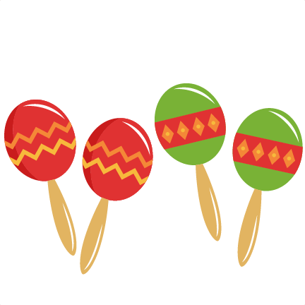 Maracas Transparent Hispanic - Mexican Maracas Clipart Png (432x432), Png Download