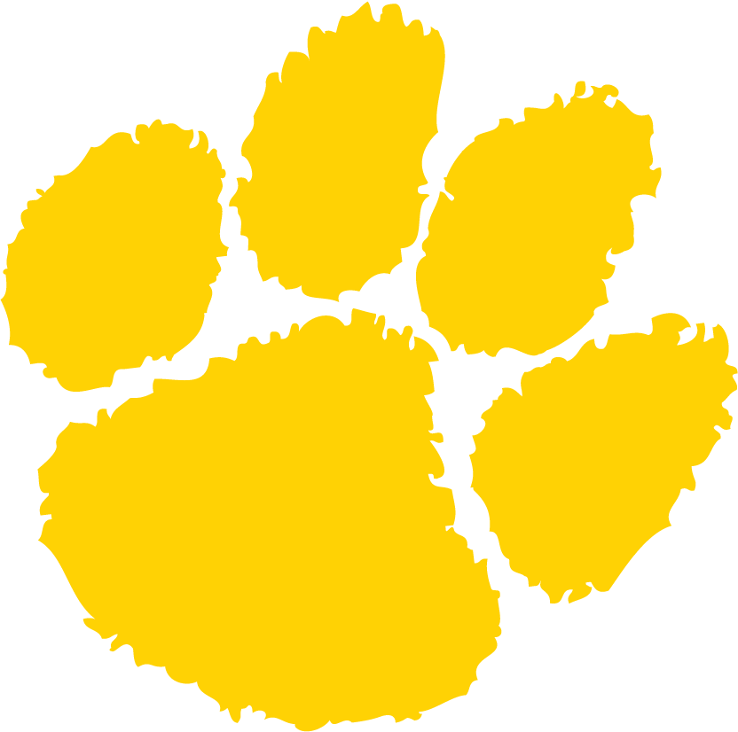 Yellow Tiger Paw Logo - Abraham Lincoln High School Lynx (832x826), Png Download